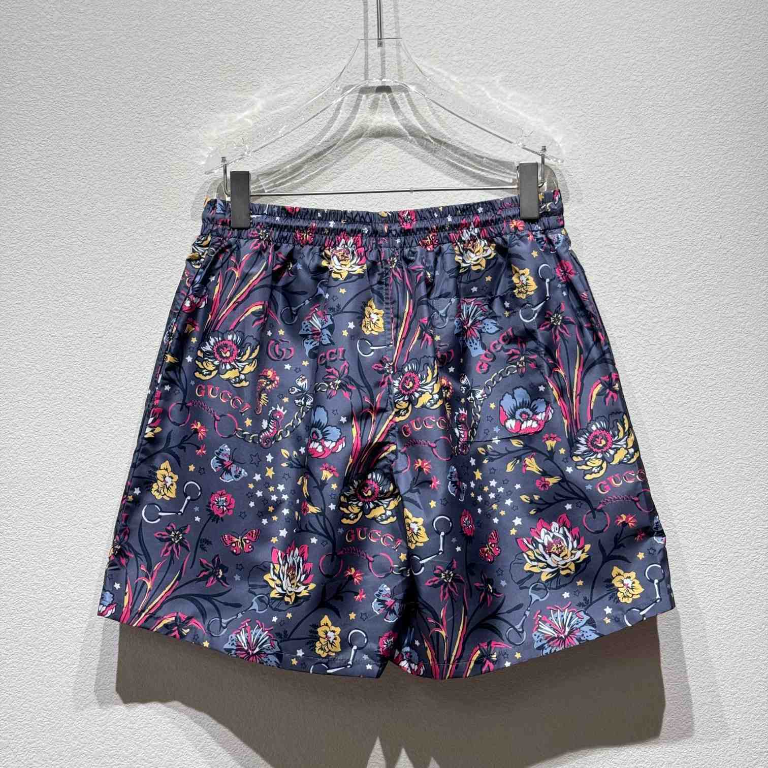 Gucci Punk Floral-print Cotton Poplin Shorts - FashionPlug