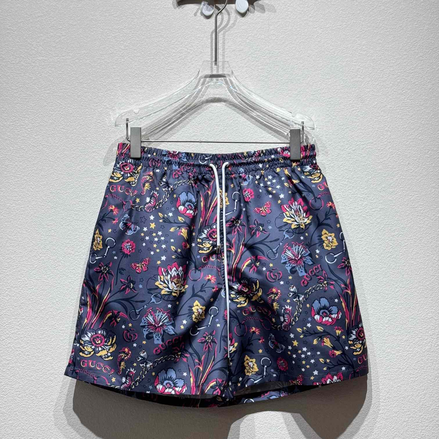 Gucci Punk Floral-print Cotton Poplin Shorts - FashionPlug