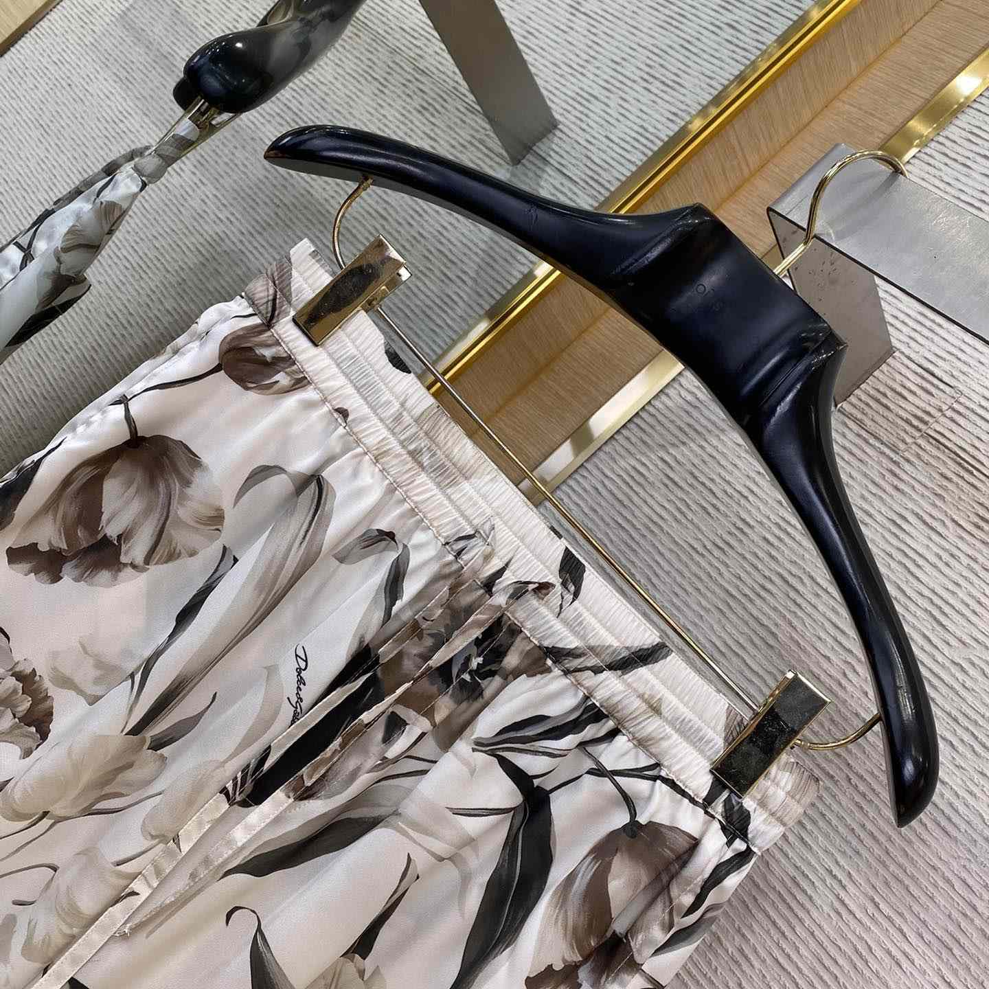 Dolce & Gabbana Tulip-print Silk Shirt And Shorts - FashionPlug