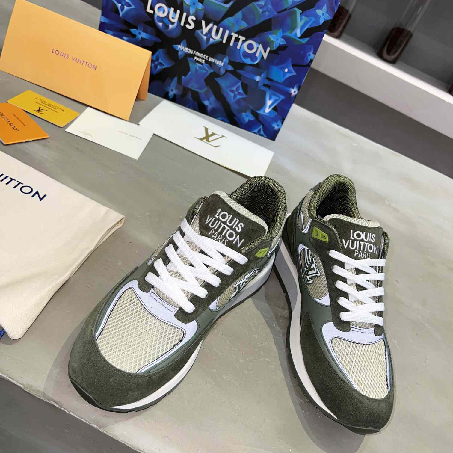 Louis Vuitton Run Away Sneaker   (upon uk size) - FashionPlug