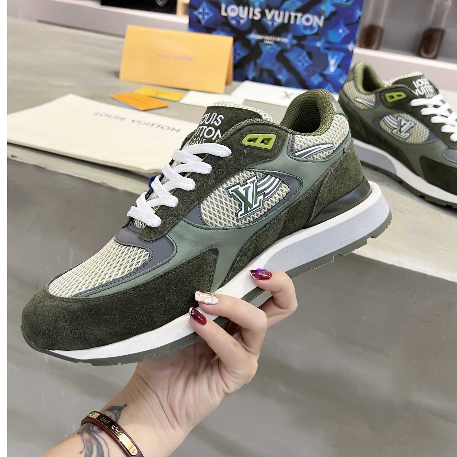 Louis Vuitton Run Away Sneaker   (upon uk size) - FashionPlug