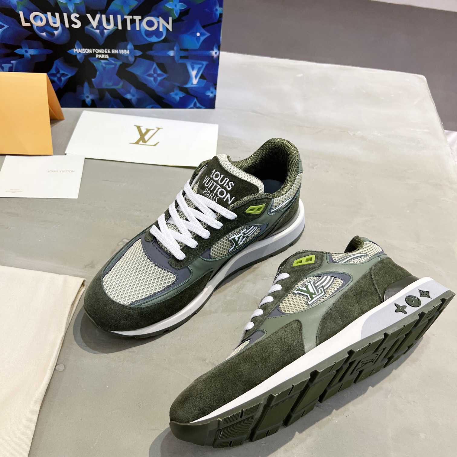 Louis Vuitton Run Away Sneaker   (upon uk size) - FashionPlug