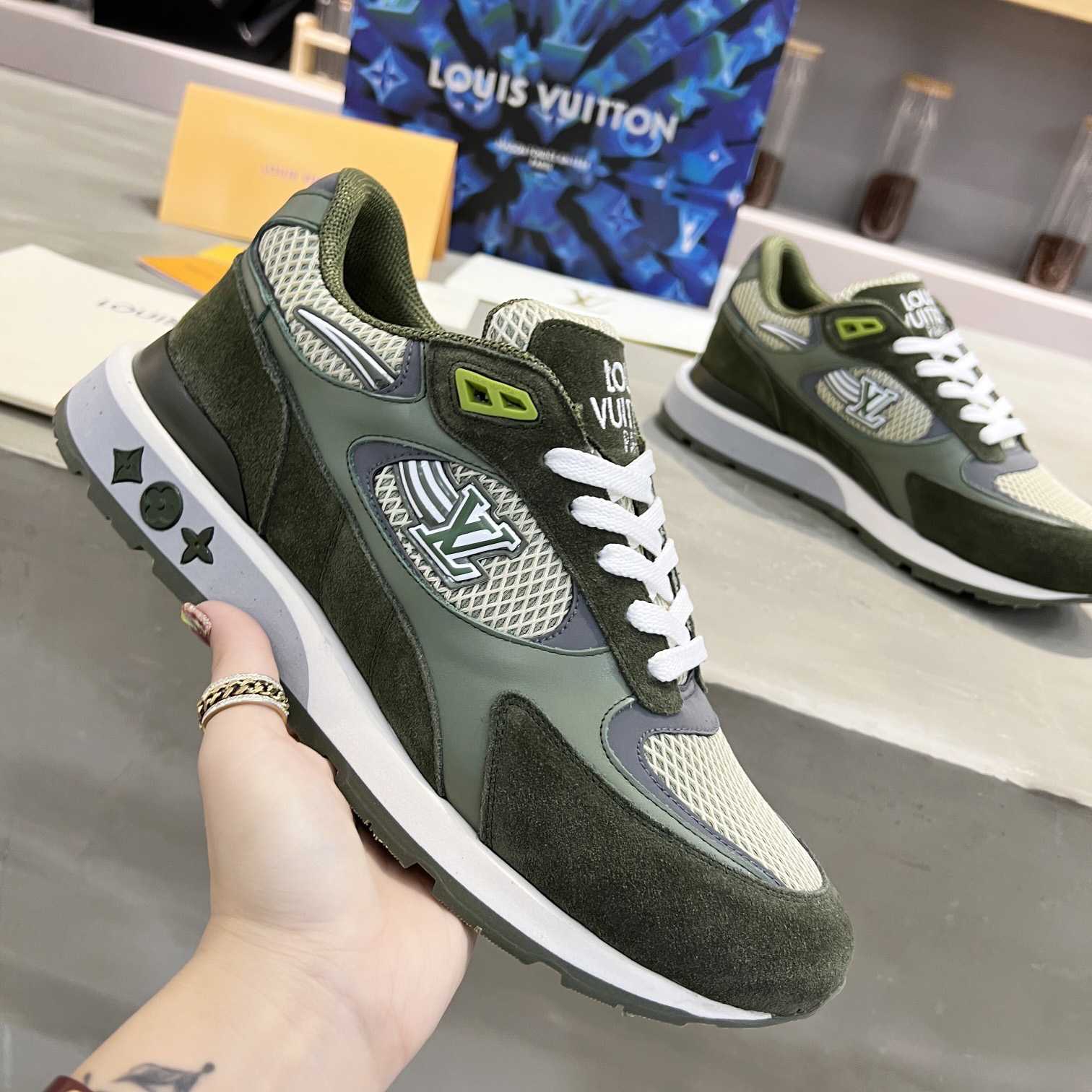 Louis Vuitton Run Away Sneaker   (upon uk size) - FashionPlug