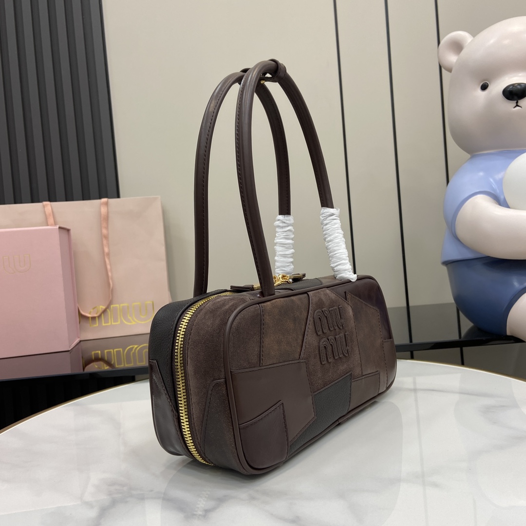 Miu Miu Beau Leather Patchwork Bag - FashionPlug