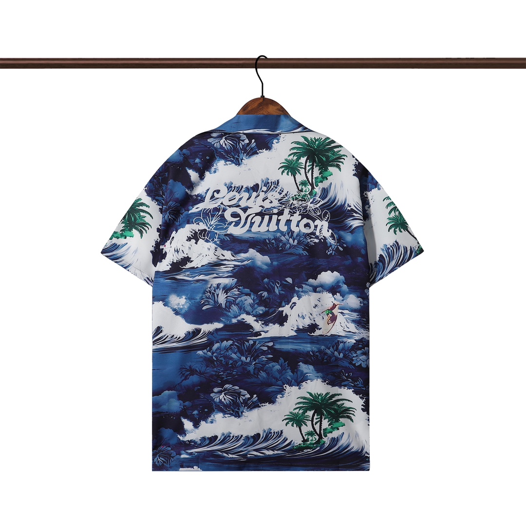 LV Shirt & Shorts - FashionPlug