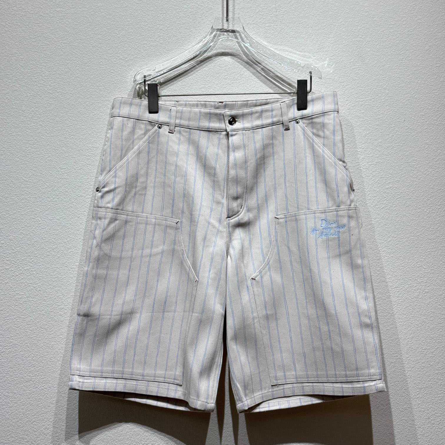 Dior Striped Shorts - FashionPlug