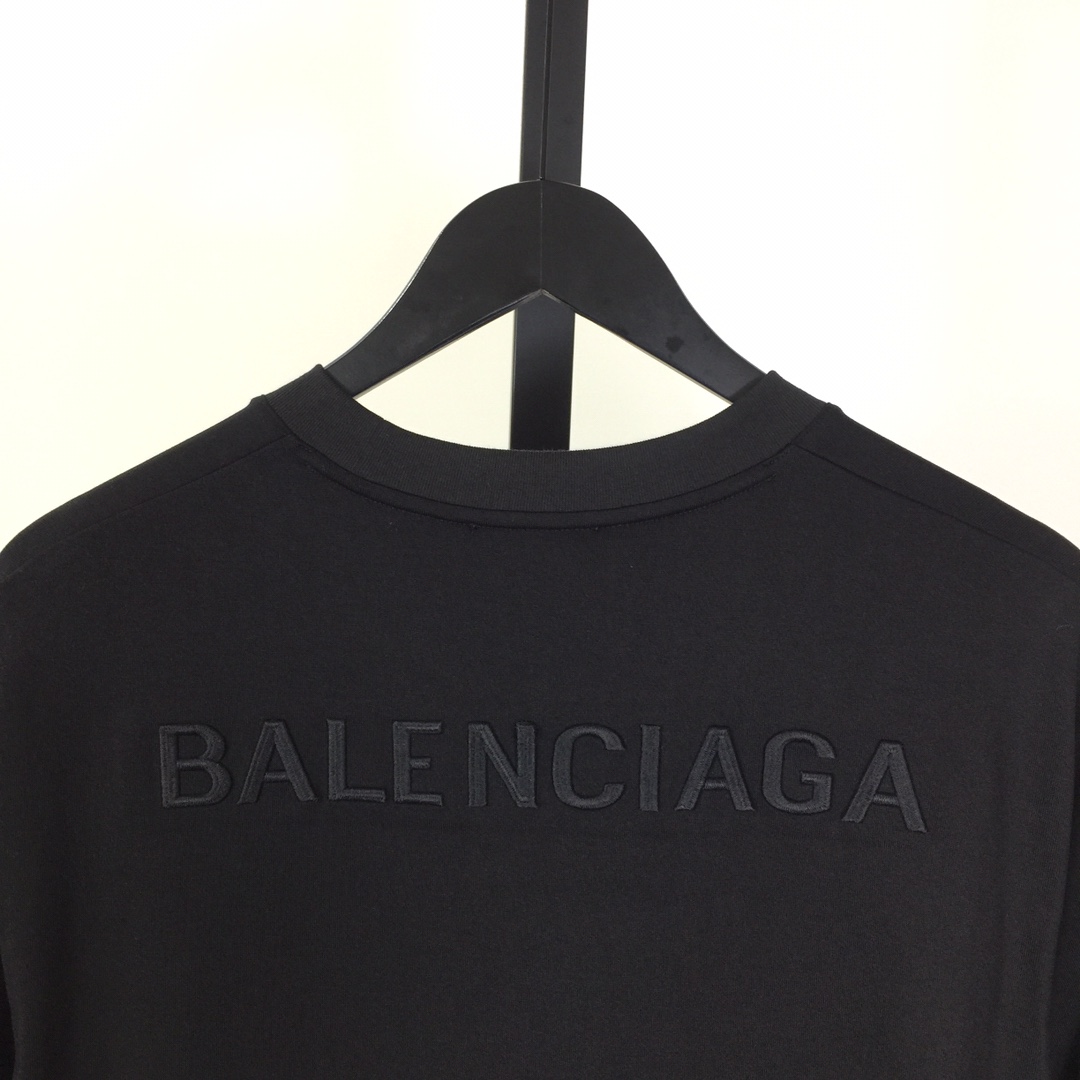 Balenciaga Cotton Jersey T-shirt With Embroidery - FashionPlug