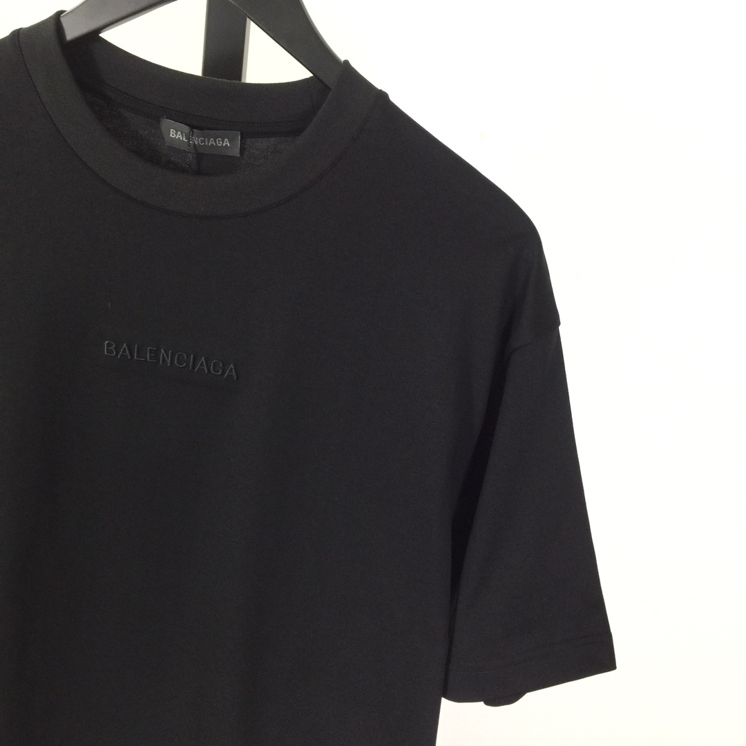 Balenciaga Cotton Jersey T-shirt With Embroidery - FashionPlug