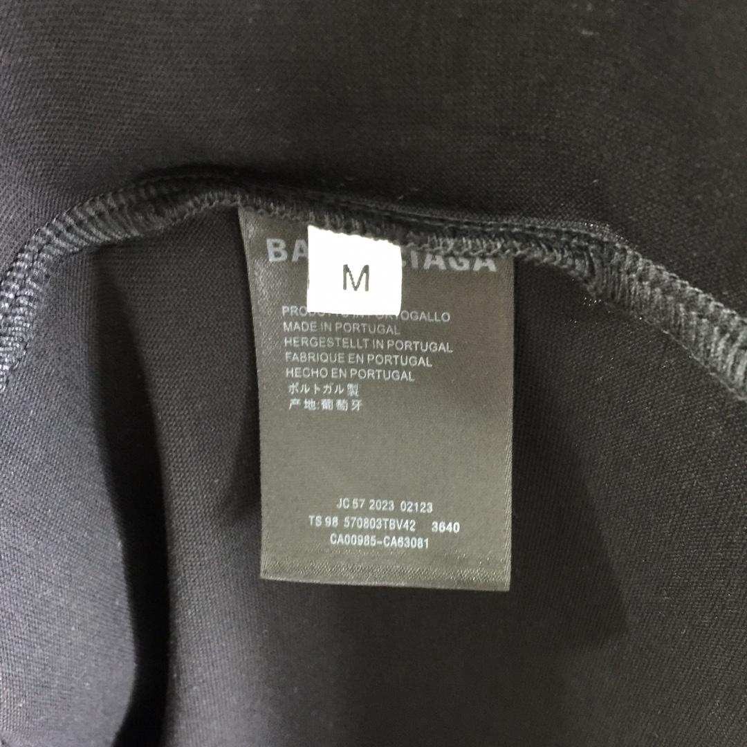 Balenciaga Cotton Jersey T-shirt With Embroidery - FashionPlug