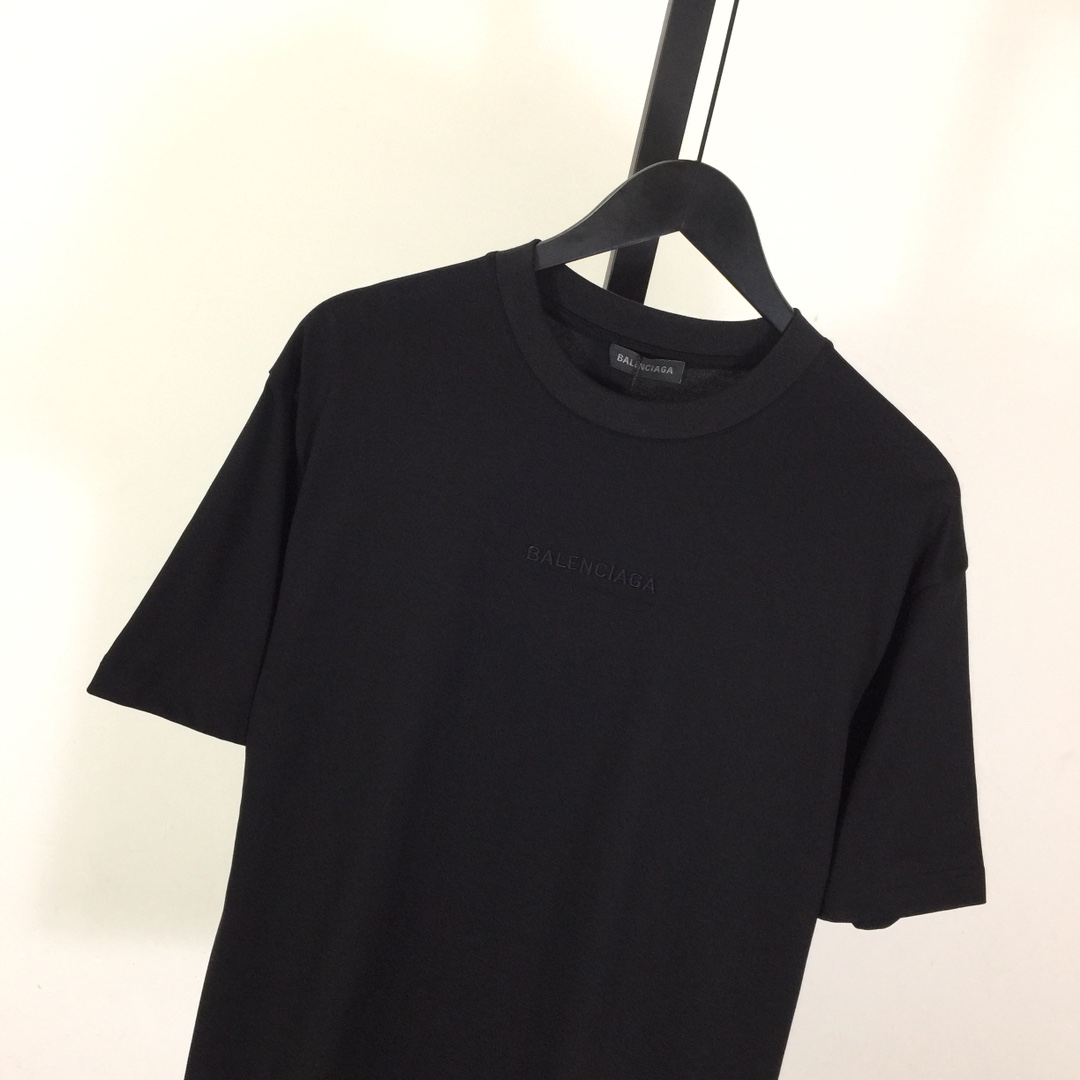 Balenciaga Cotton Jersey T-shirt With Embroidery - FashionPlug