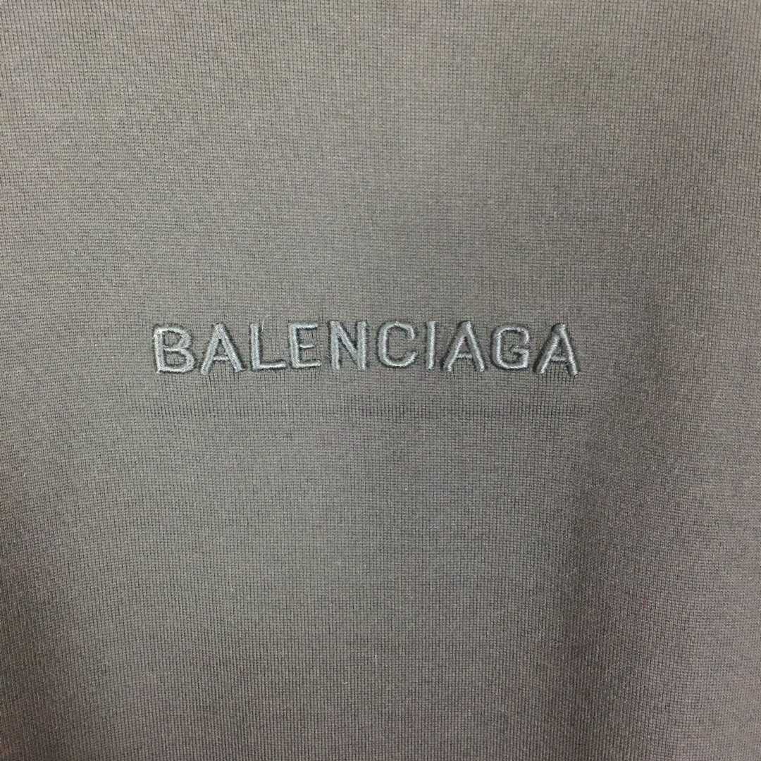 Balenciaga Cotton Jersey T-shirt With Embroidery - FashionPlug
