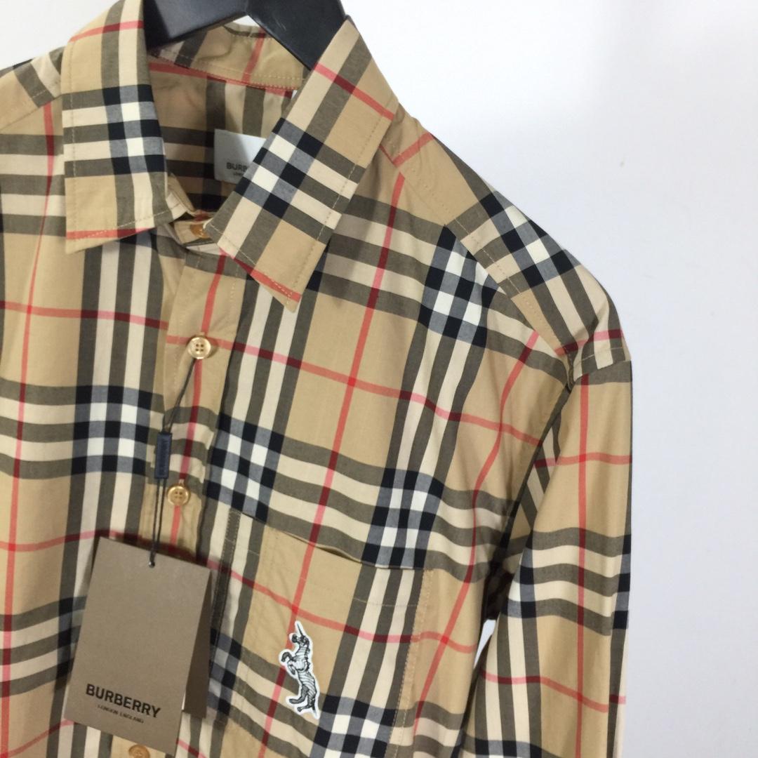 Burberry Check Cotton Shirt - FashionPlug