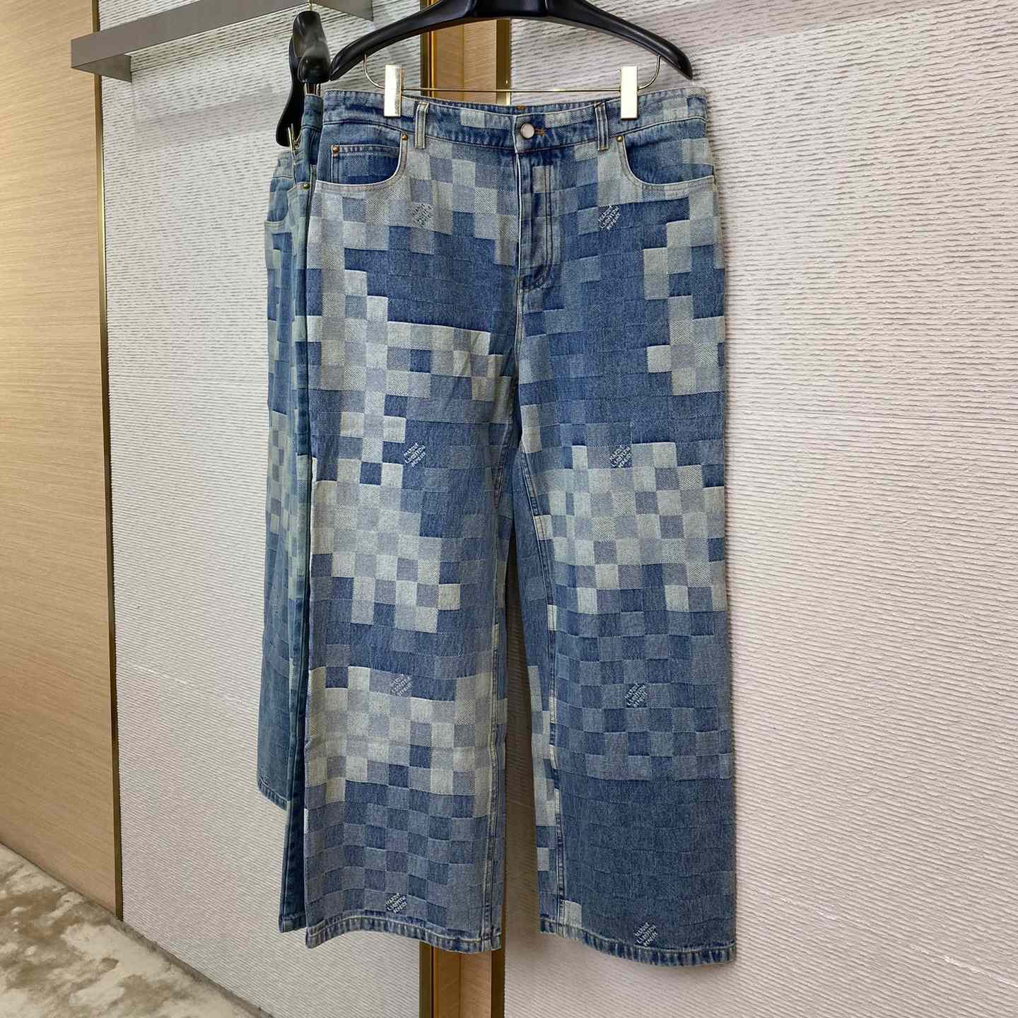 Louis Vuitton Damier Denim Pants - FashionPlug
