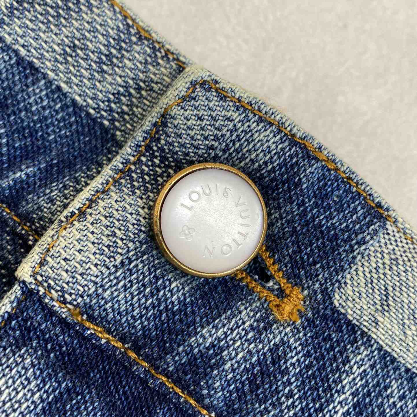 Louis Vuitton Damier Denim Pants - FashionPlug