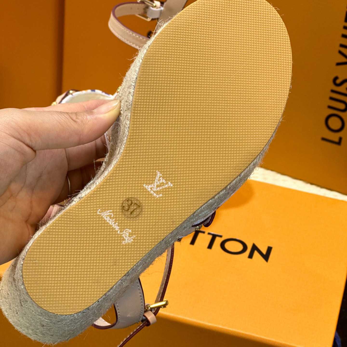 Louis Vuitton LV x TM Helios Wedge Sandal  1AGYX0 - FashionPlug