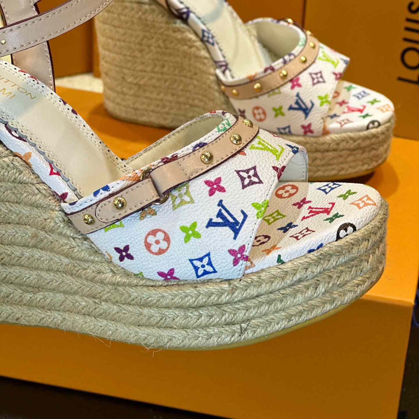 Louis Vuitton LV x TM Helios Wedge Sandal  1AGYX0 - FashionPlug