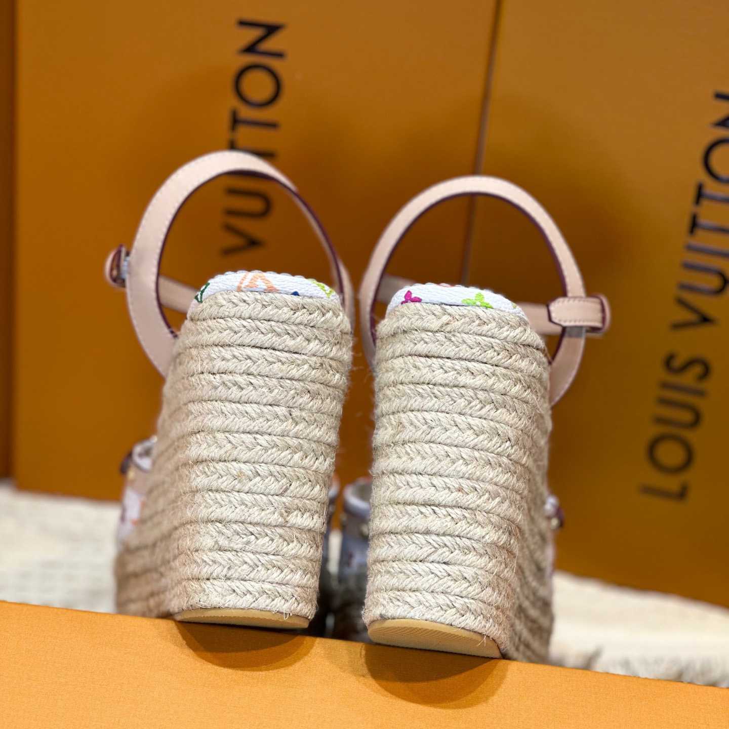 Louis Vuitton LV x TM Helios Wedge Sandal  1AGYX0 - FashionPlug