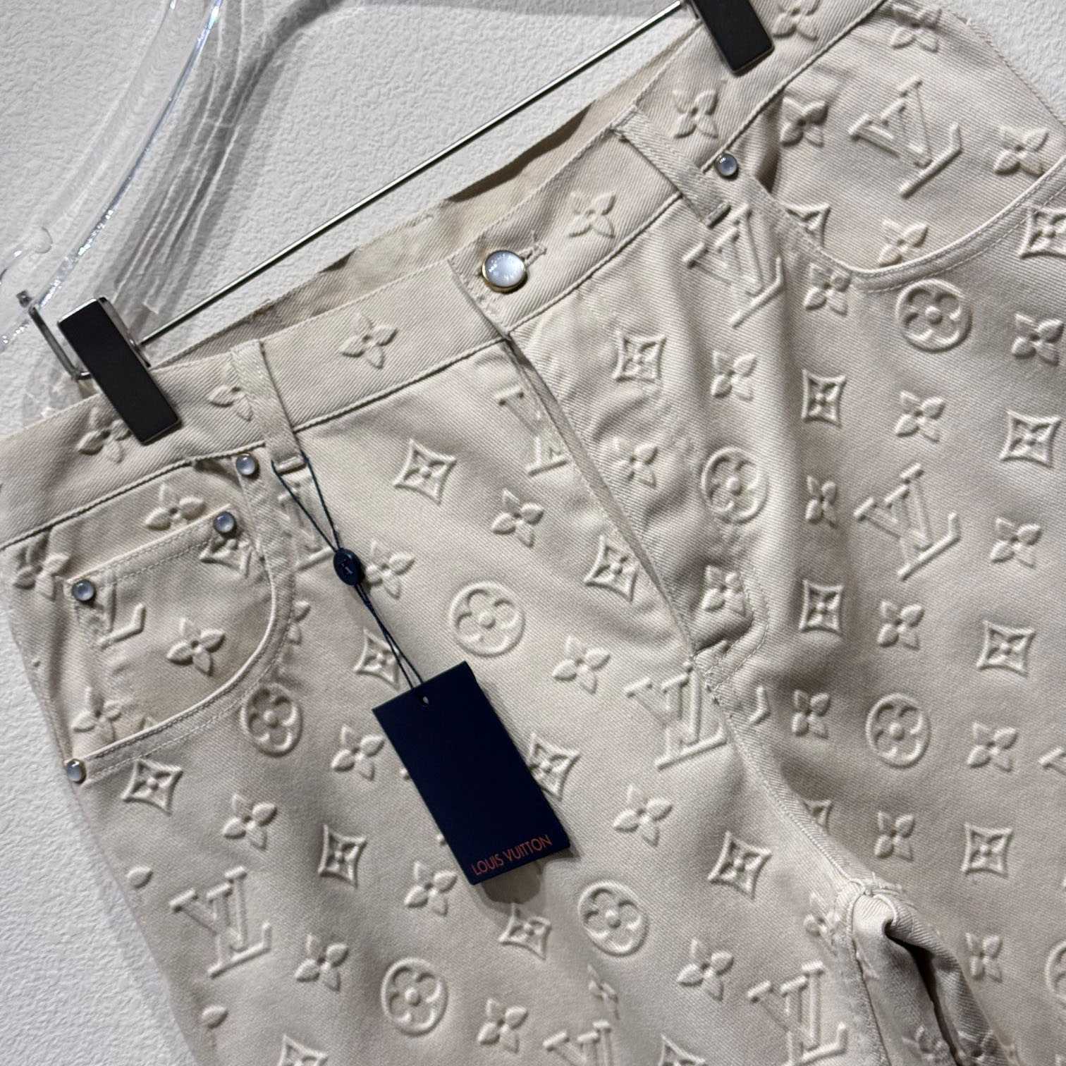 Louis Vuitton Monogram Embossed Skate Pants    - FashionPlug