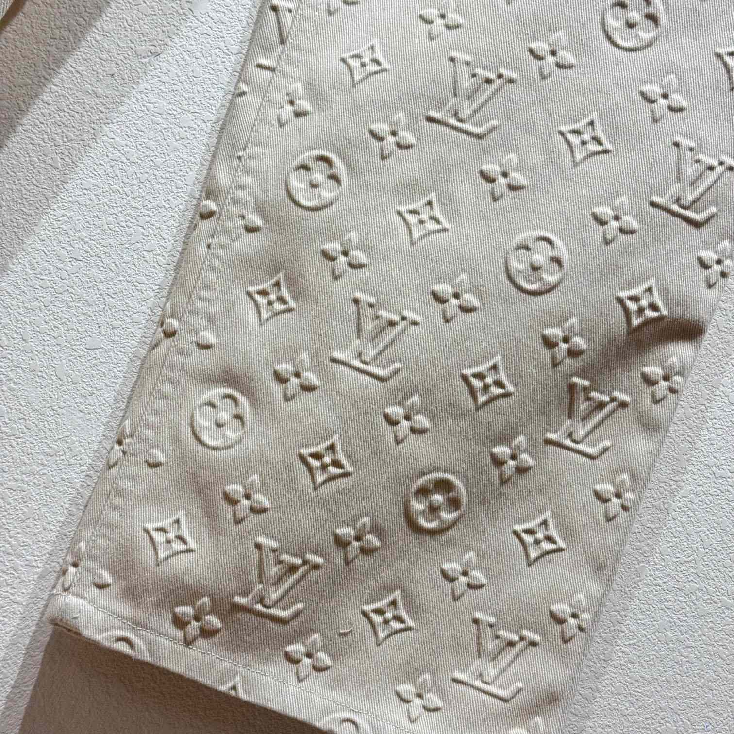Louis Vuitton Monogram Embossed Skate Pants    - FashionPlug