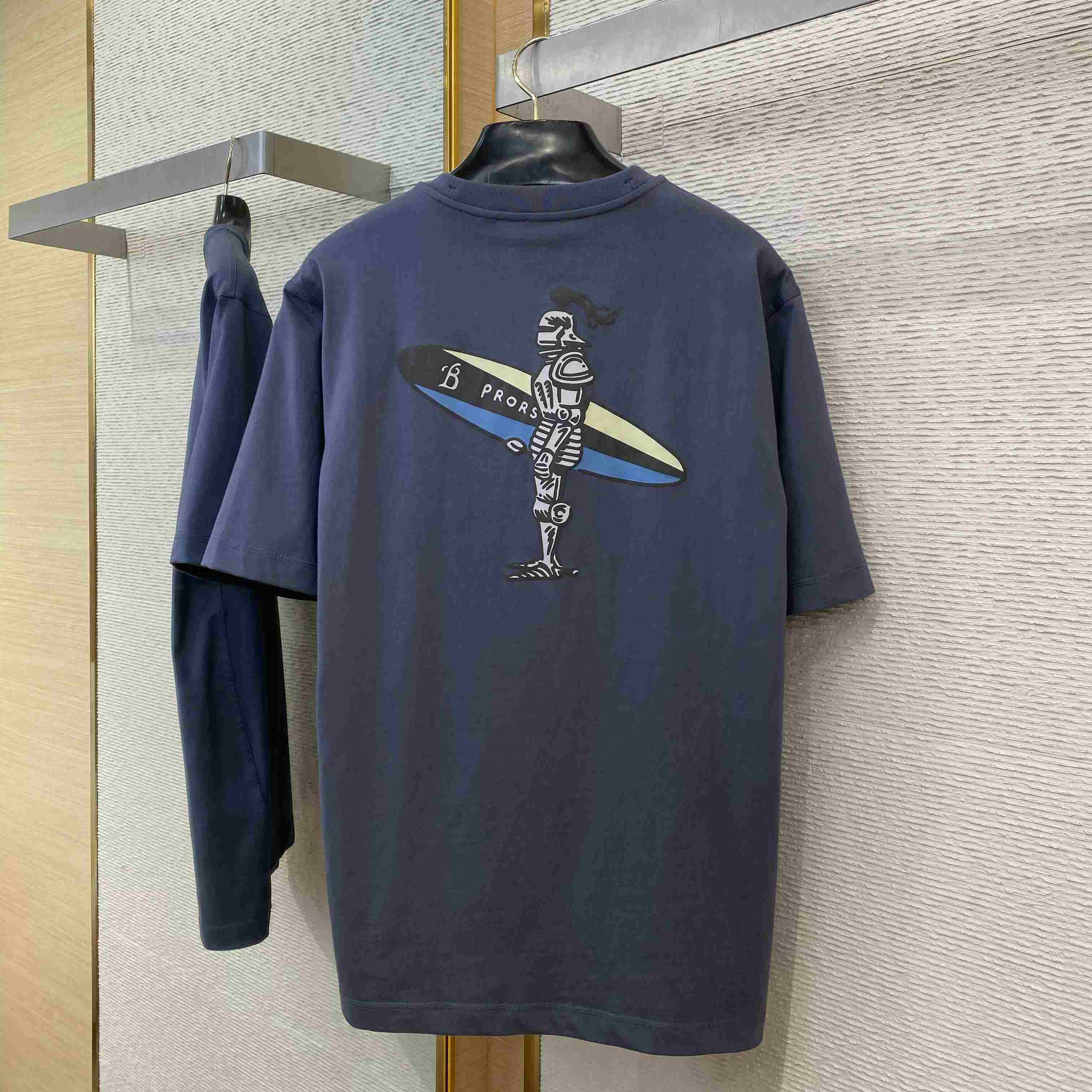 Burberry Surfer Knight Cotton T-shirt - FashionPlug