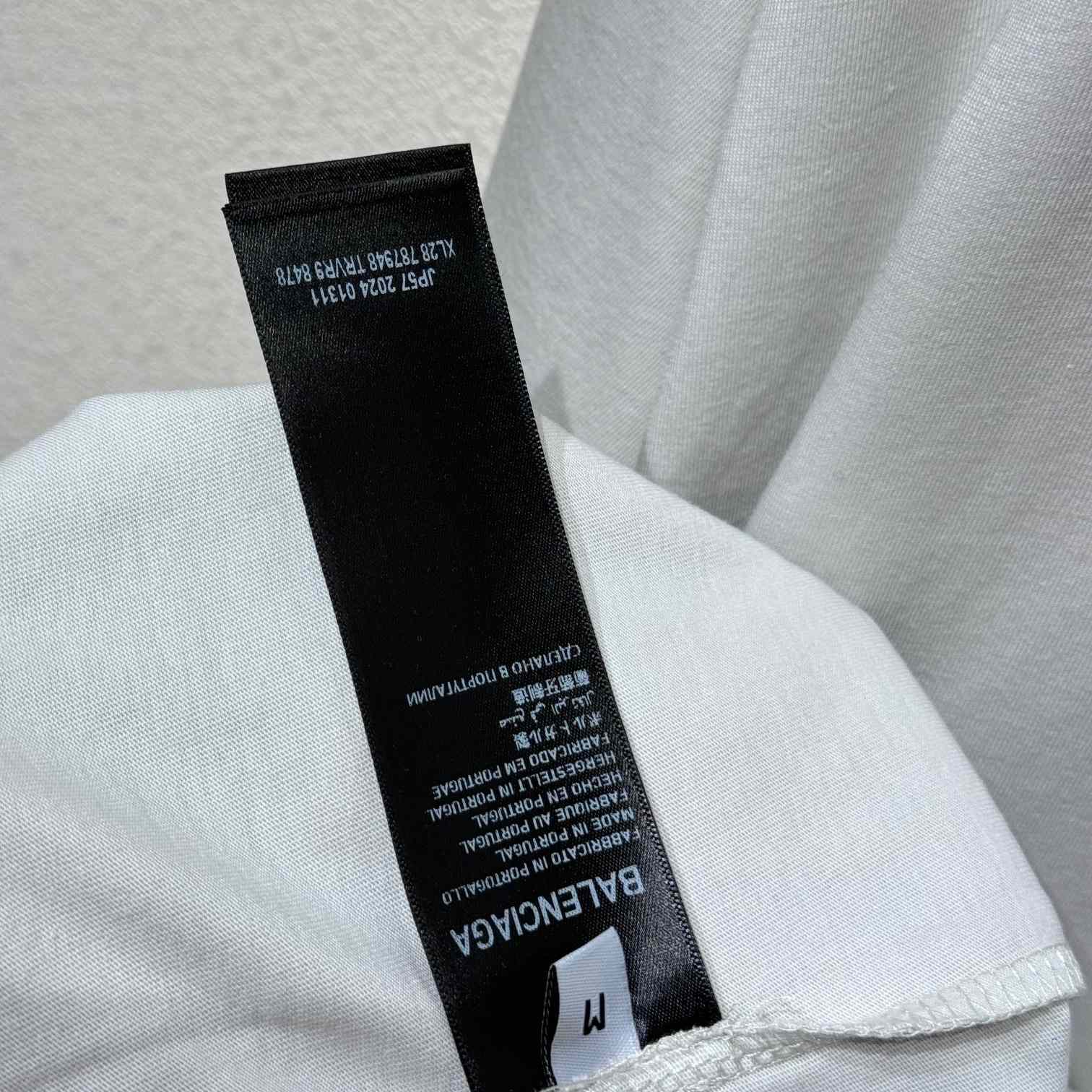 Balenciaga Basketball Sneaker T-Shirt Oversized In Dirty White Dry Jersey - FashionPlug