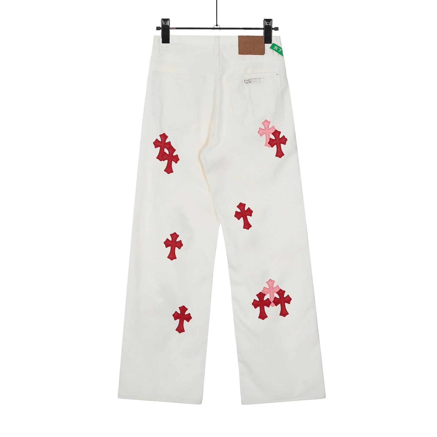 Chrome Hearts Cross Patch Jeans - FashionPlug