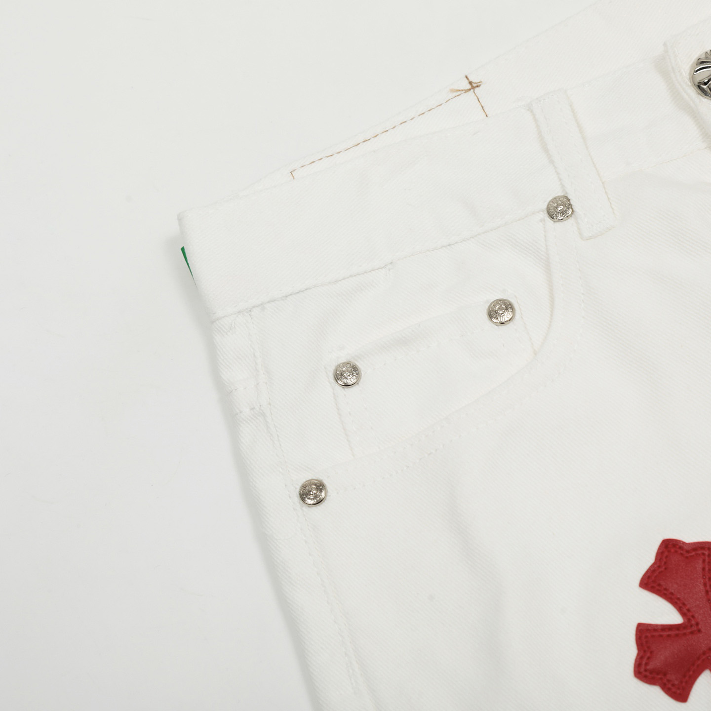 Chrome Hearts Cross Patch Jeans - FashionPlug