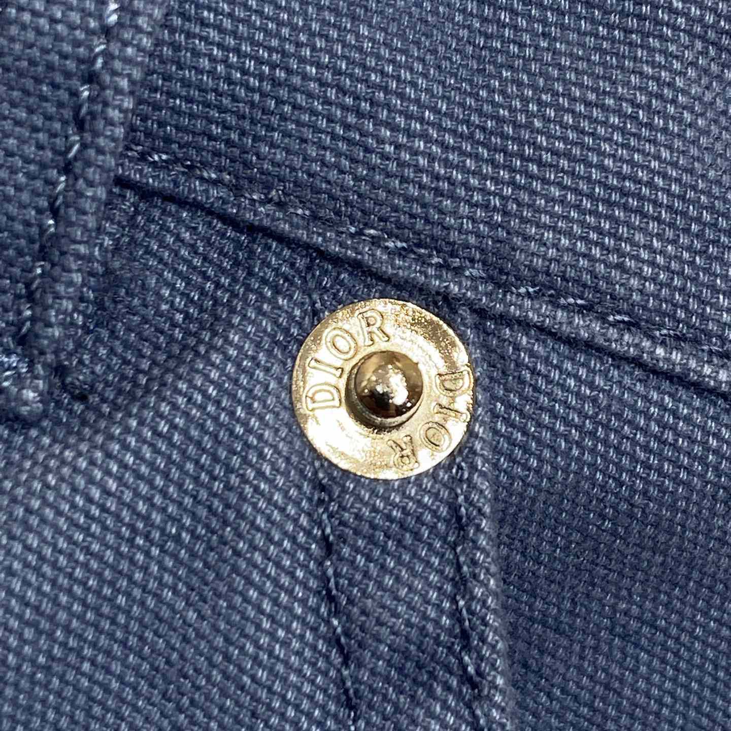Christian Dior Couture Carpenter Shorts Blue Cotton Denim  - FashionPlug