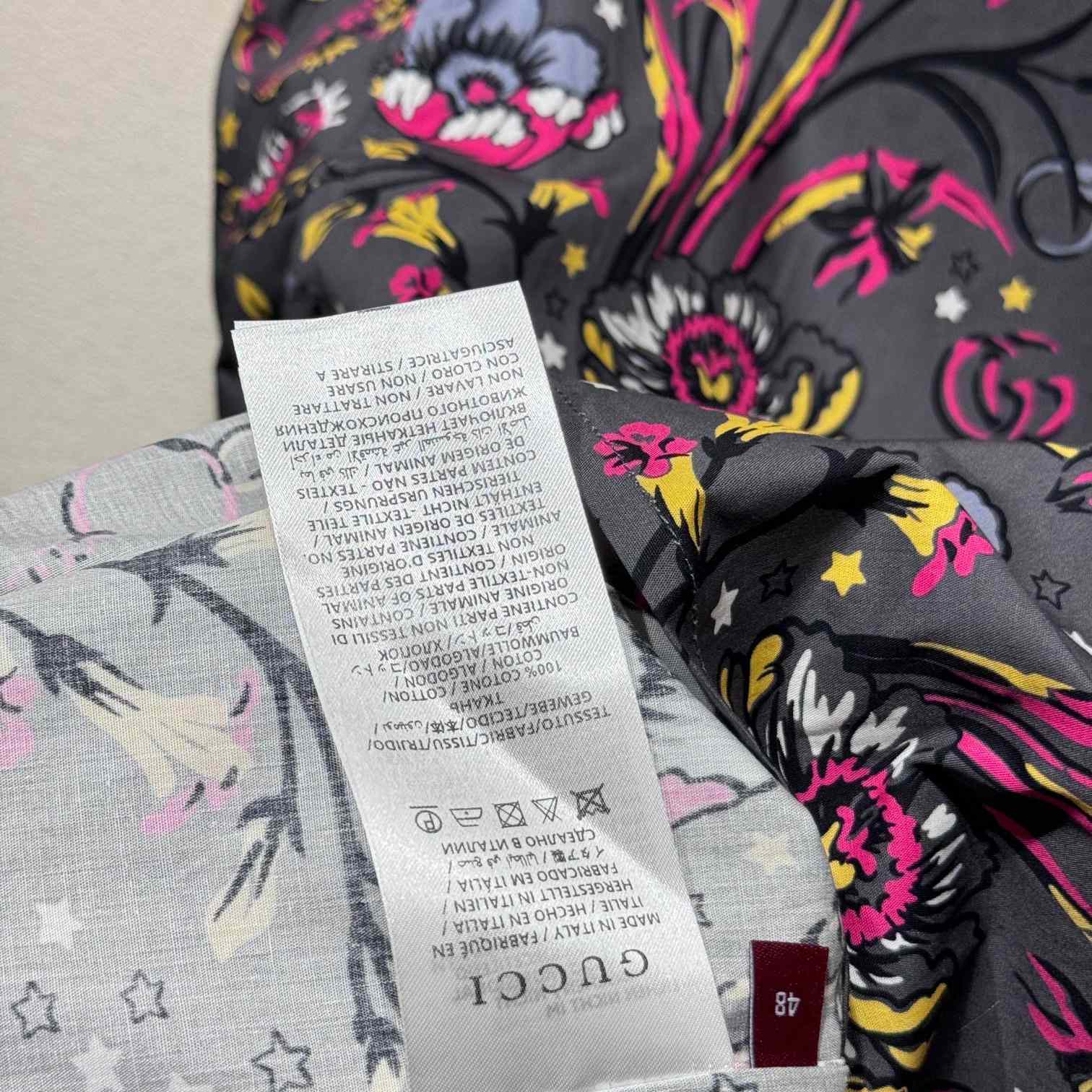Gucci Punk Floral-print Cotton Shirt - FashionPlug