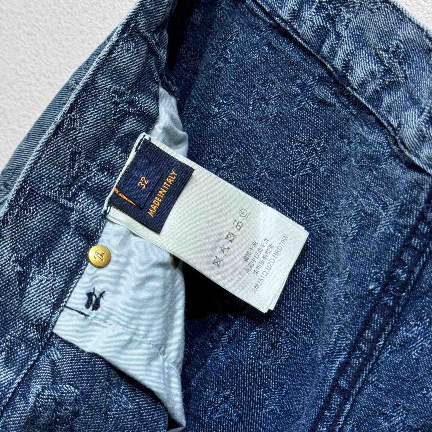 Louis Vuitton Monogram Denim Shorts - FashionPlug
