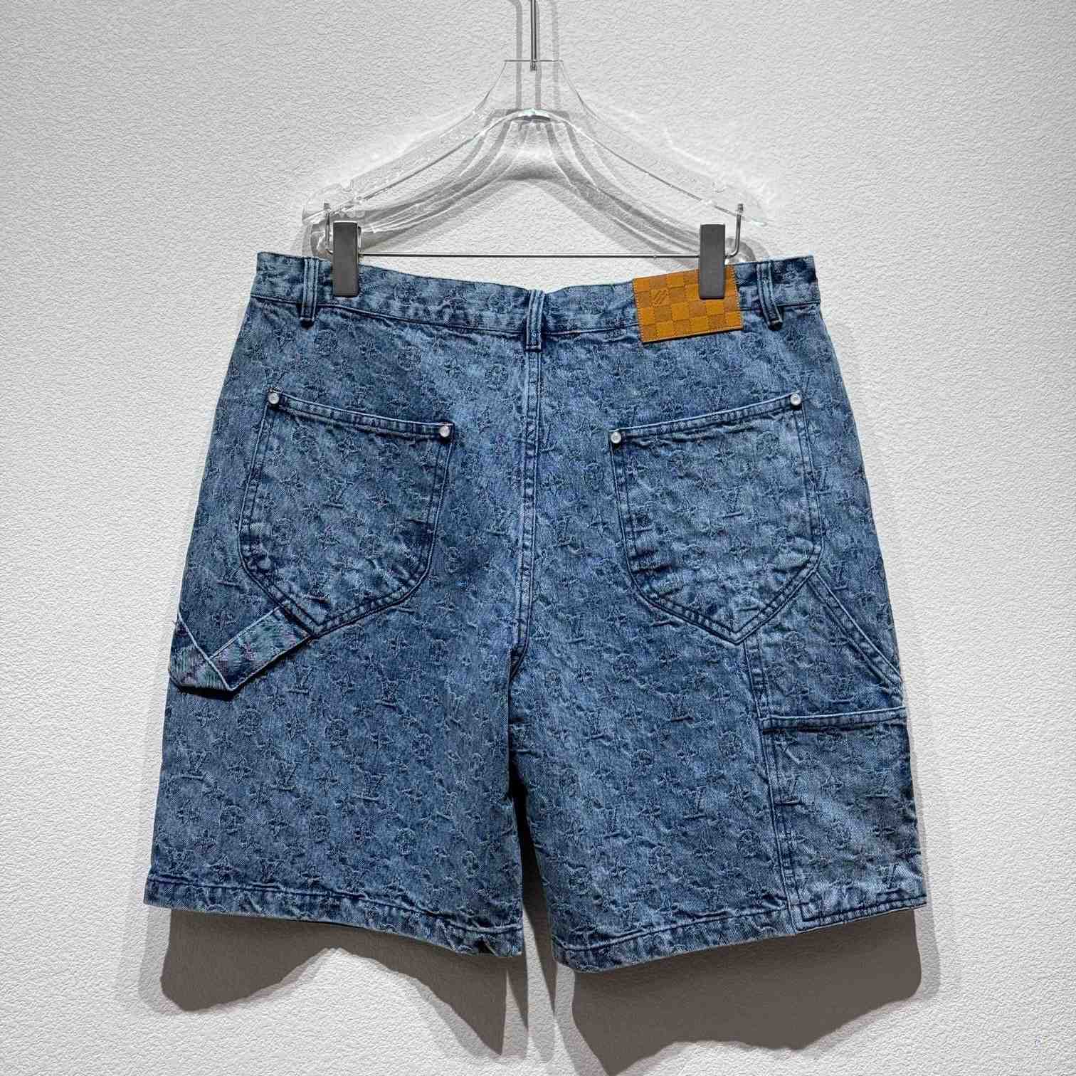 Louis Vuitton Monogram Denim Shorts - FashionPlug
