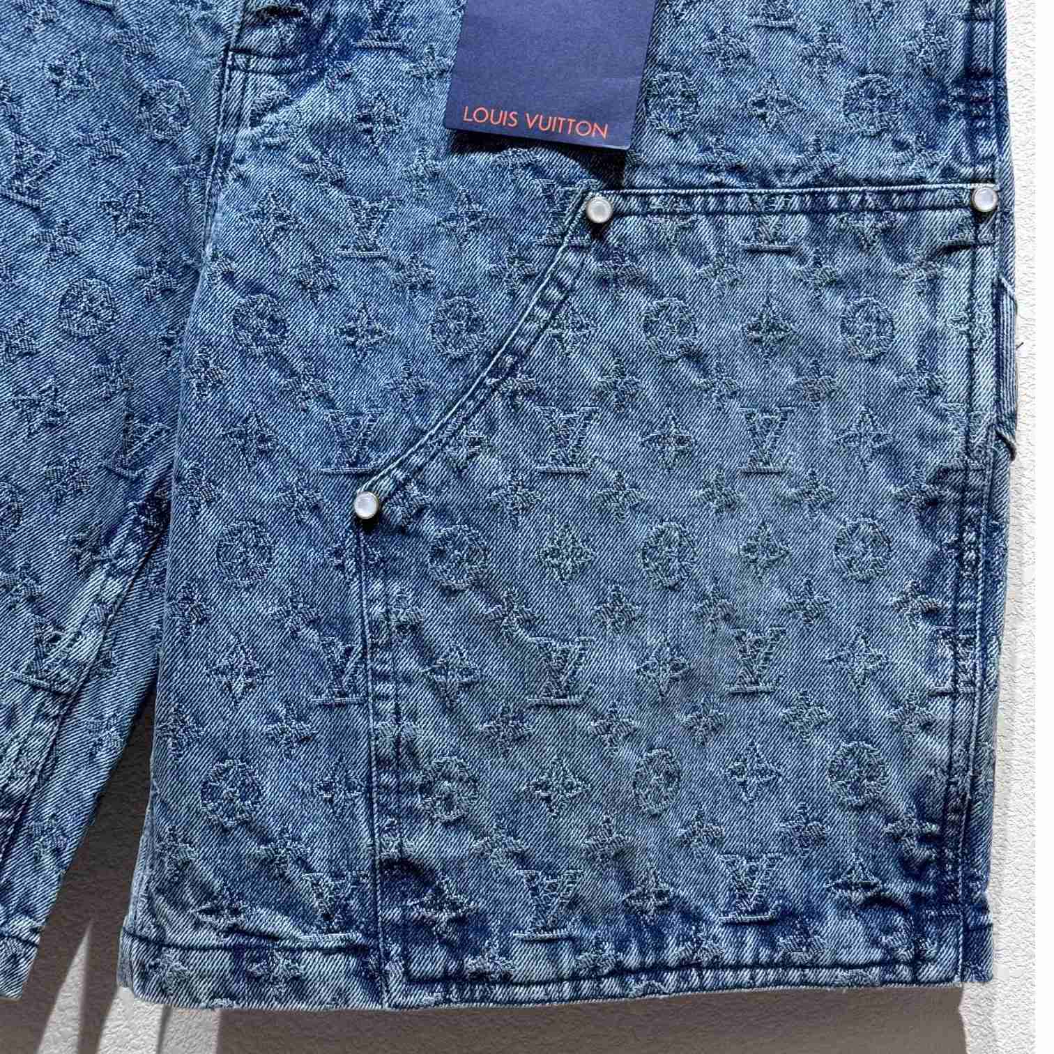 Louis Vuitton Monogram Denim Shorts - FashionPlug