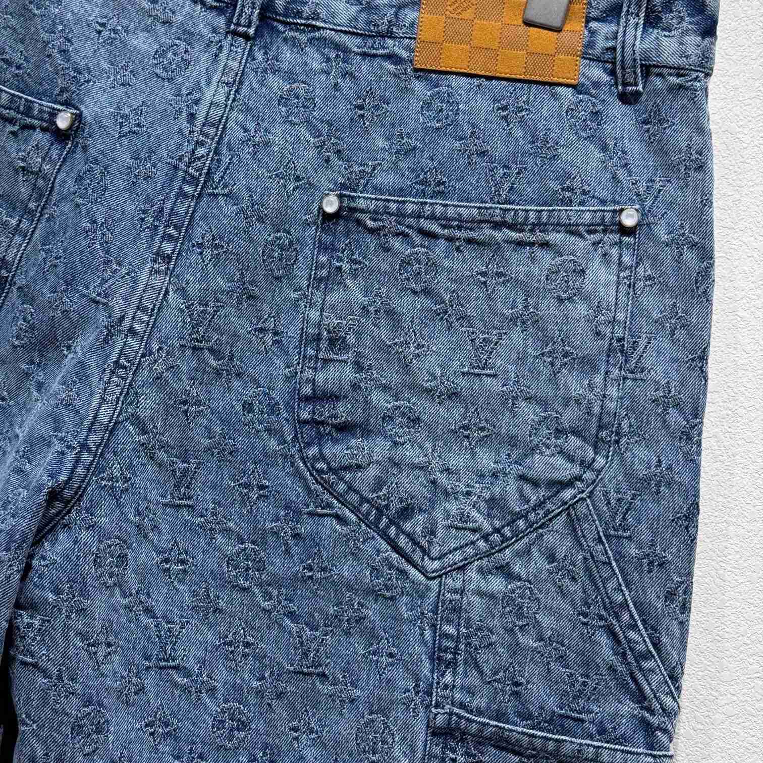 Louis Vuitton Monogram Denim Shorts - FashionPlug