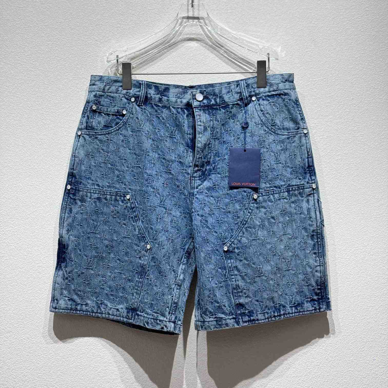 Louis Vuitton Monogram Denim Shorts - FashionPlug