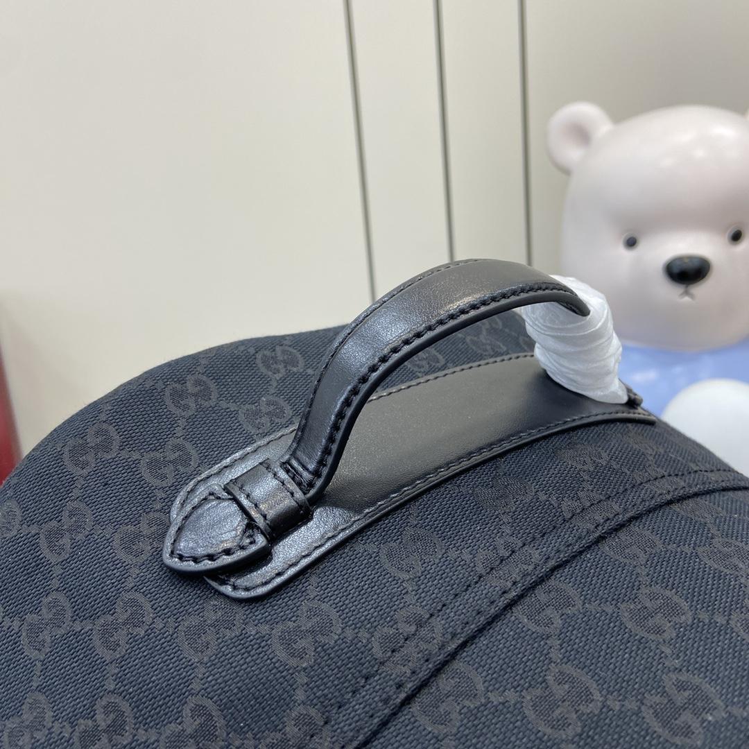 Gucci Medium GG Backpack With Web - FashionPlug