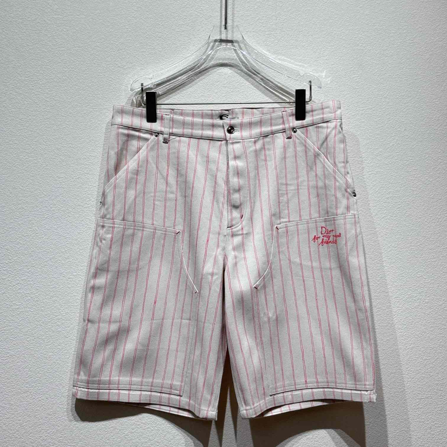 Dior Striped Shorts - FashionPlug