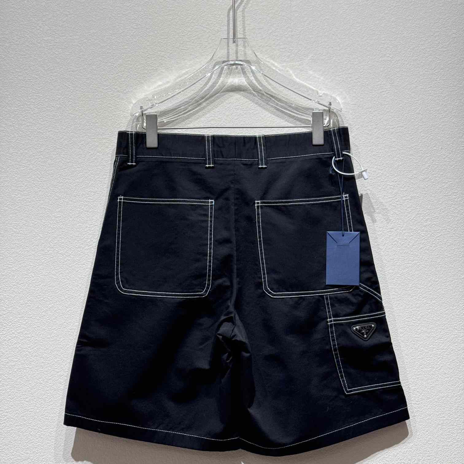 Prada Straight-leg Cotton Trousers - FashionPlug
