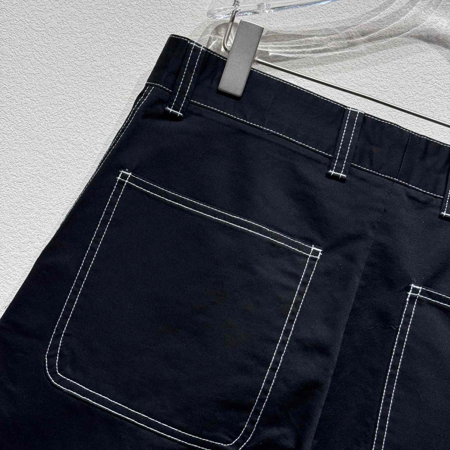 Prada Straight-leg Cotton Trousers - FashionPlug