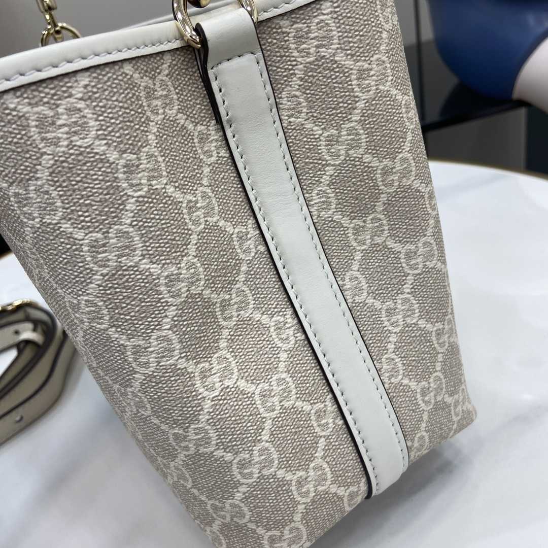 Gucci GG Emblem Mini Bucket Bag  - FashionPlug