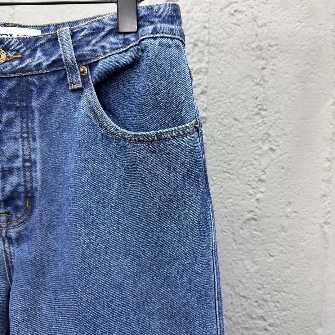 Loewe Anagram Baggy Jeans 'Blue Denim' - FashionPlug