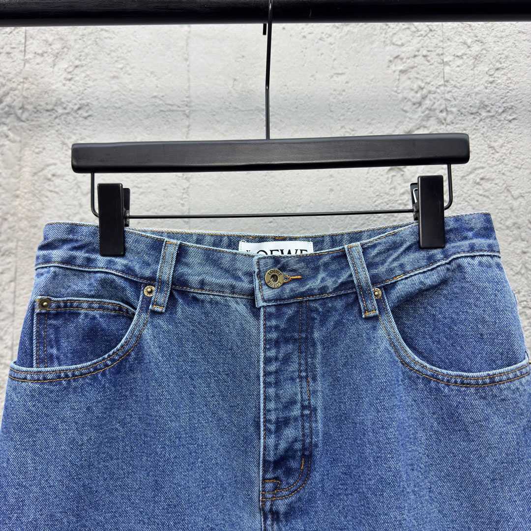 Loewe Anagram Baggy Jeans 'Blue Denim' - FashionPlug