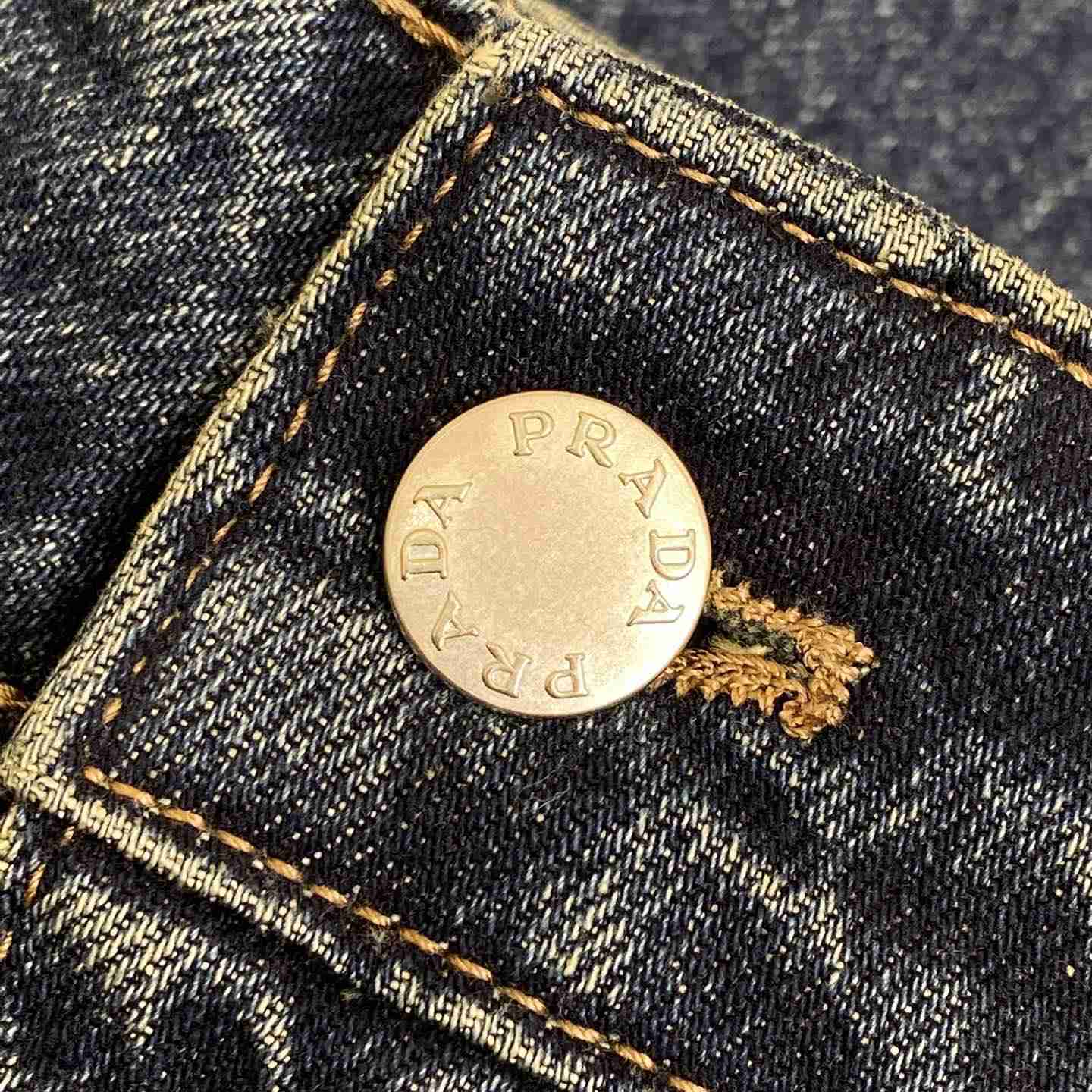Prada Denim Cargo Jeans - FashionPlug