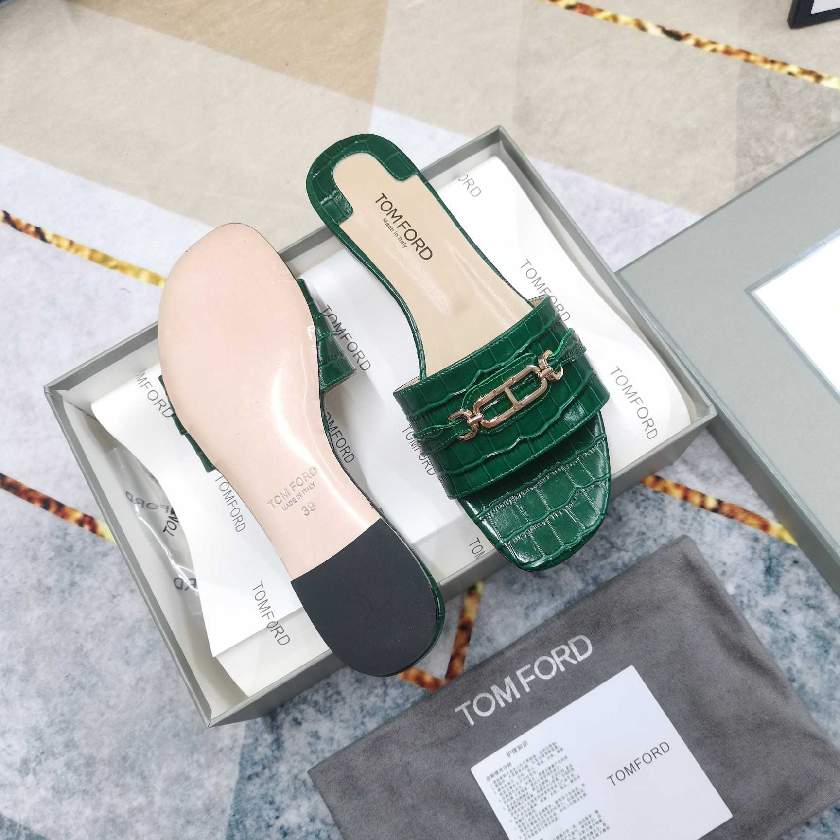 Tom Ford Whitney Slides - FashionPlug