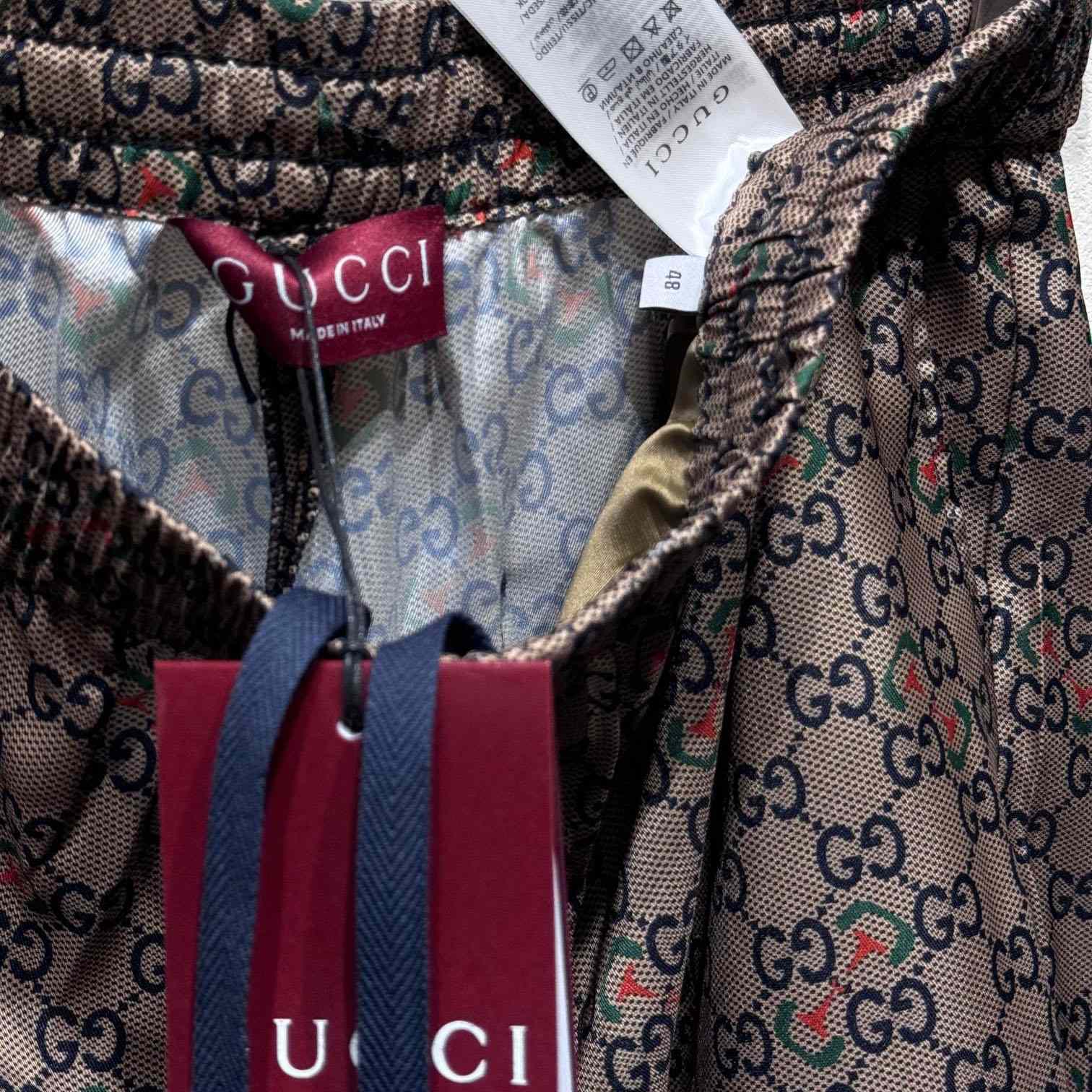 Gucci Printed Poplin Tech Shorts - FashionPlug