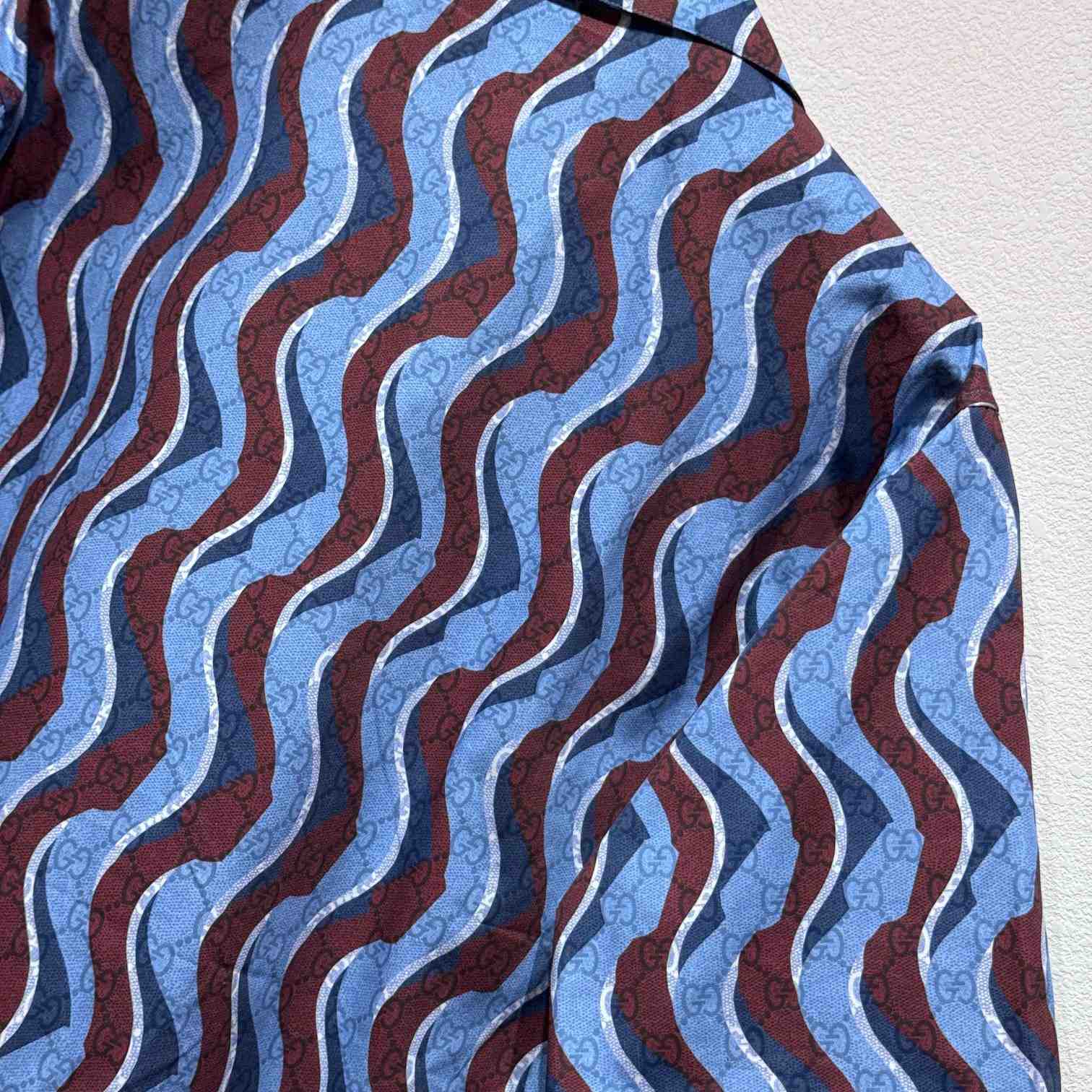 Gucci Printed Cotton Poplin Shirt - FashionPlug