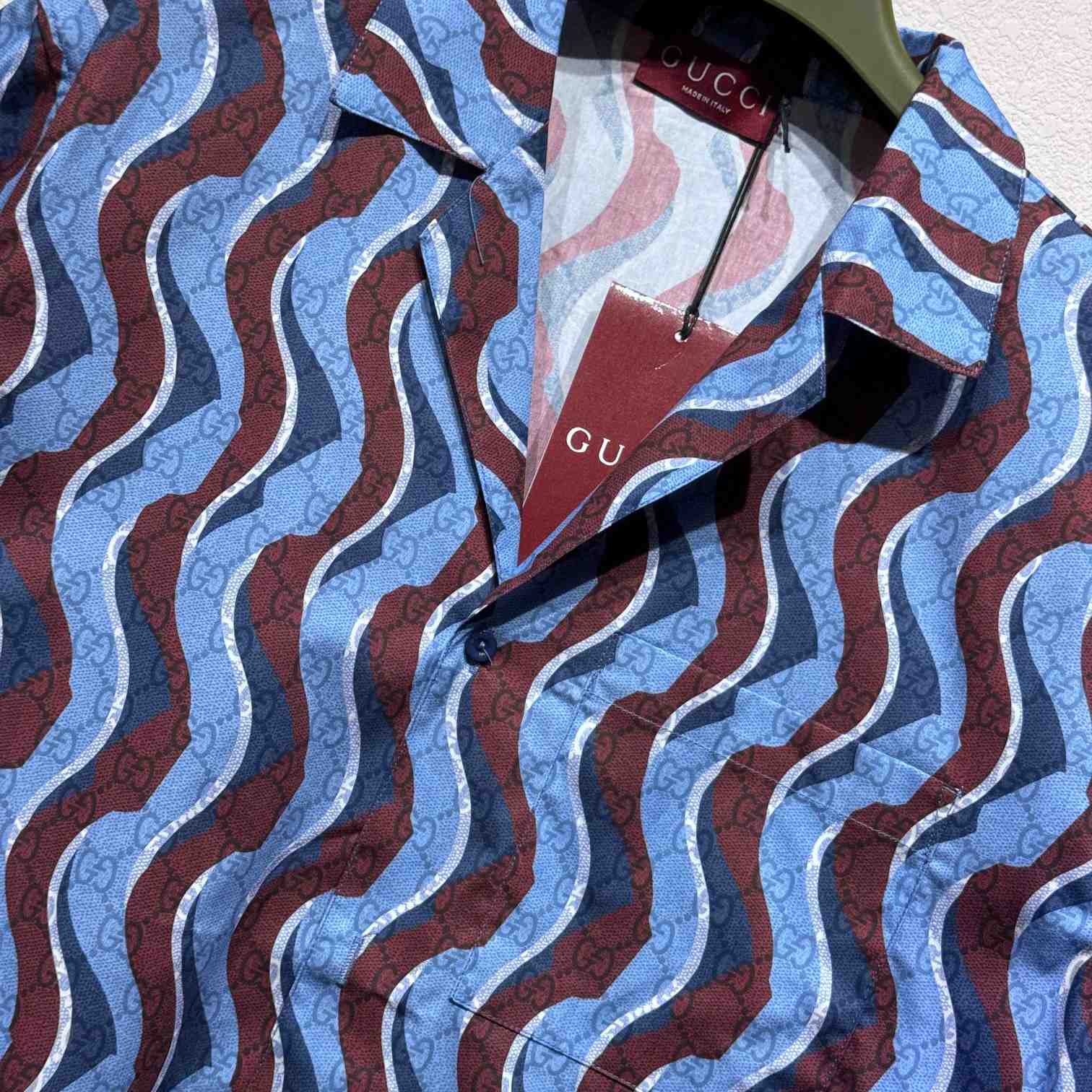Gucci Printed Cotton Poplin Shirt - FashionPlug