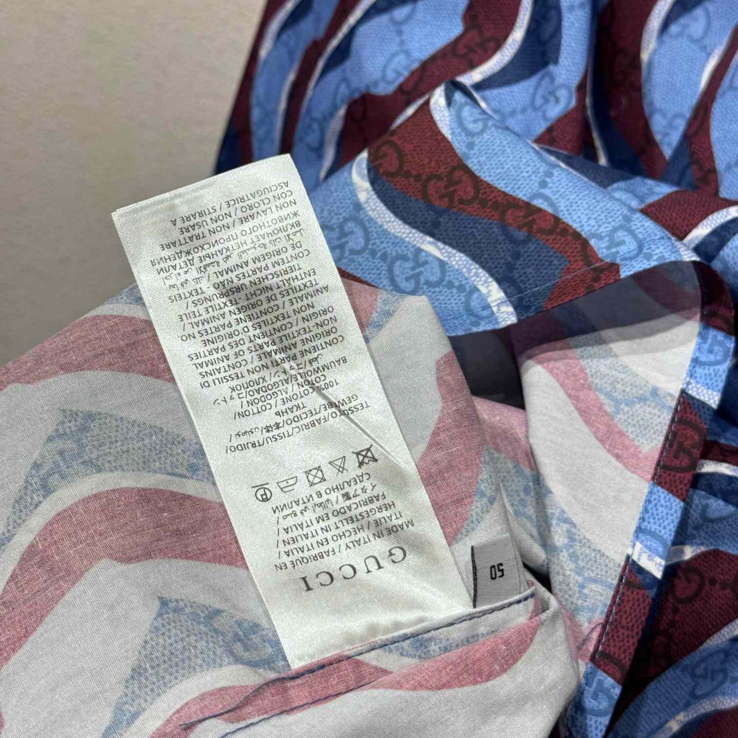 Gucci Printed Cotton Poplin Shirt - FashionPlug