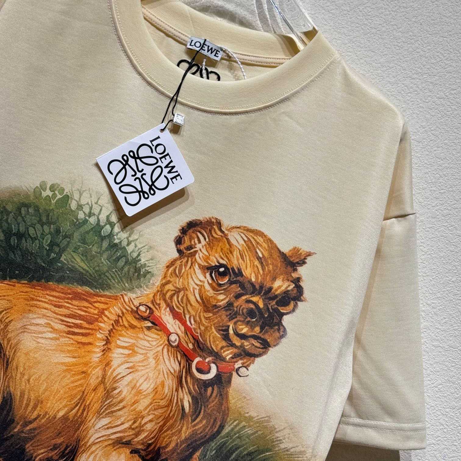 Loewe Brussels Griffon-print T-shirt - FashionPlug