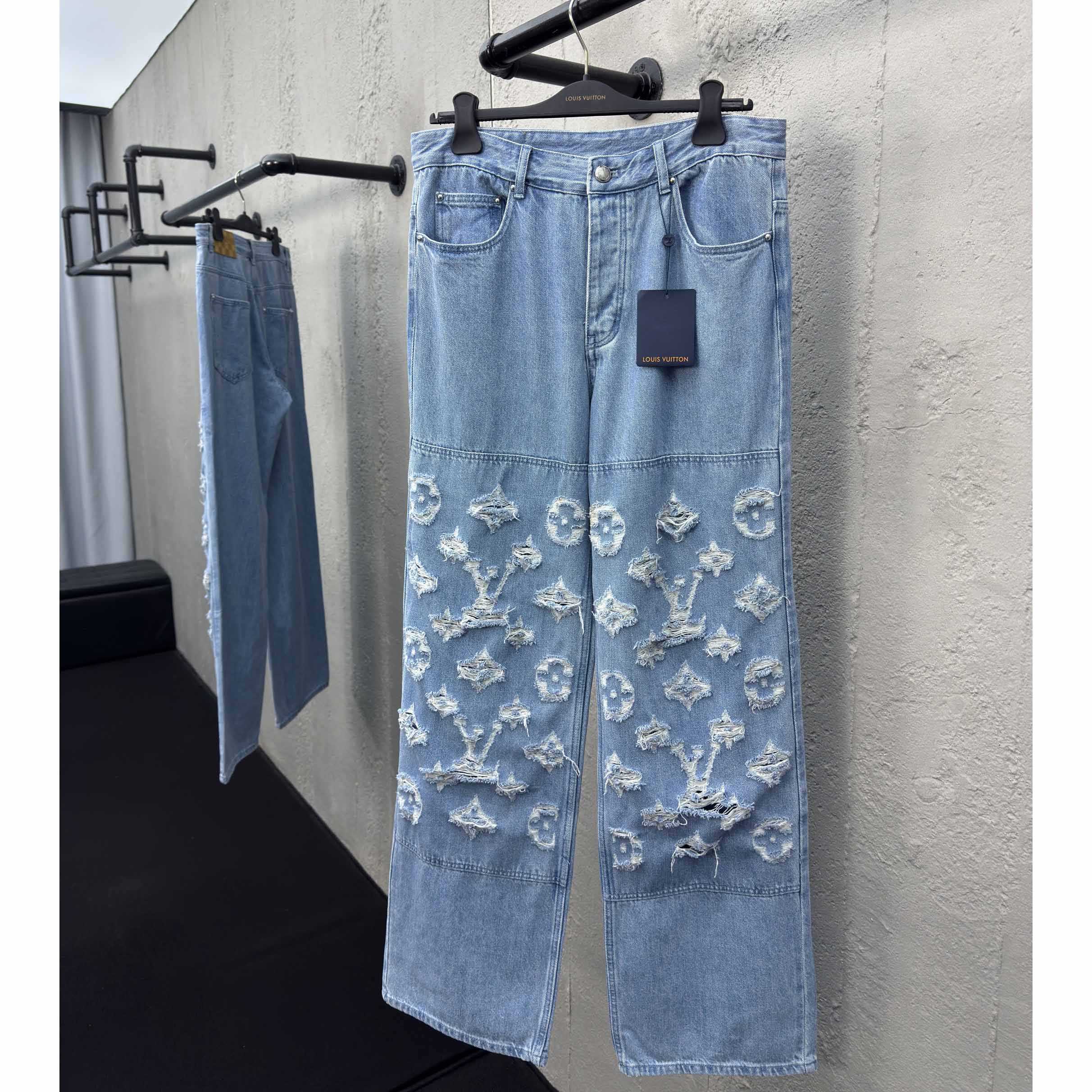 Louis Vuitton Denim Skate Jeans - FashionPlug