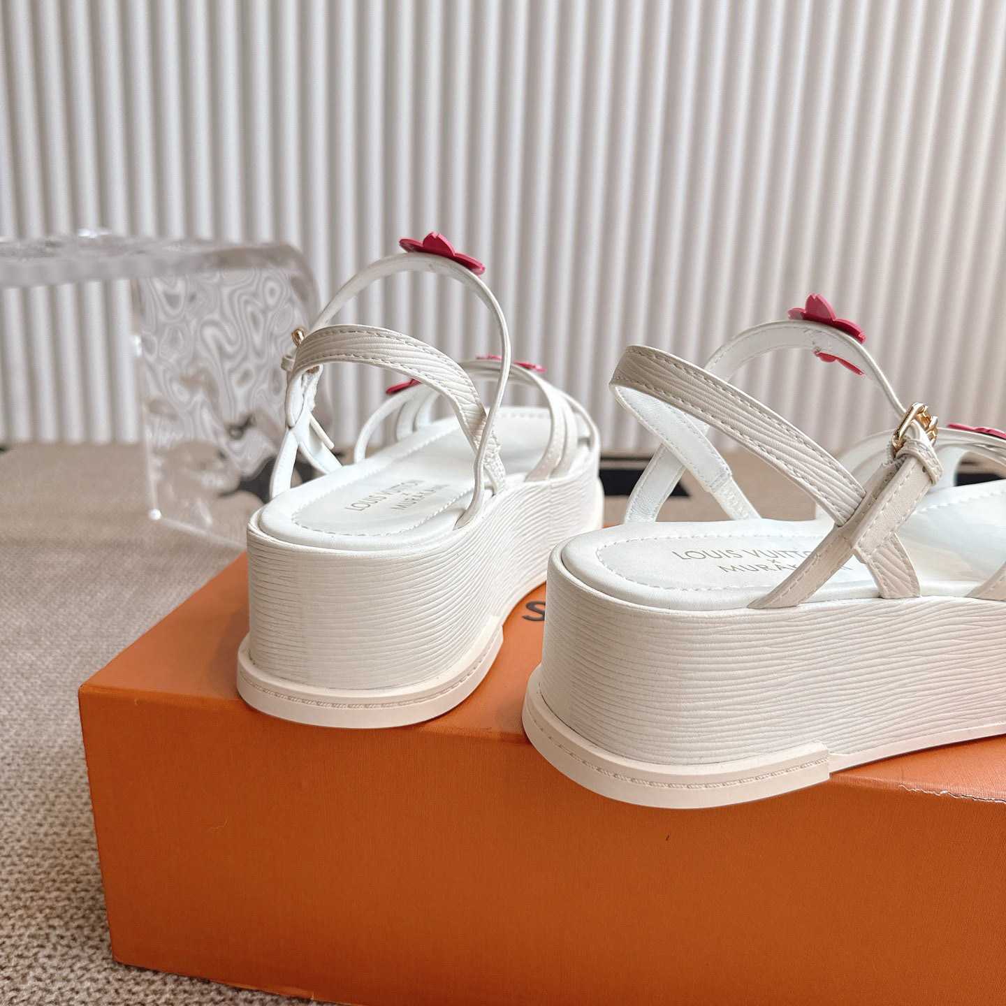 Louis Vuitton LV x TM Maya Platform Sandal - FashionPlug